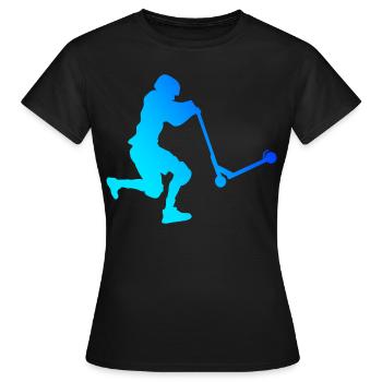 Scooter Stunt Stunt Roller Stunt Scooter - Frauen T-Shirt - Schwarz - Vorne - AI Model Female 172 dark (172cm)