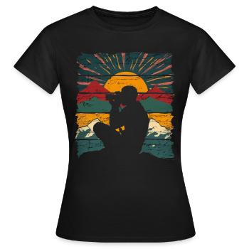 Fotografie Naturfotografie Spiegelreflexkamera - Frauen T-Shirt - Schwarz - Vorne - AI Model Female 172 dark (172cm)