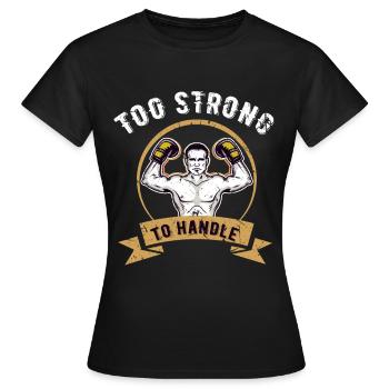 Boxen Sparring Sport Hobby Boxhandschuh Boxsack - Frauen T-Shirt - Schwarz - Vorne - AI Model Female 172 dark (172cm)