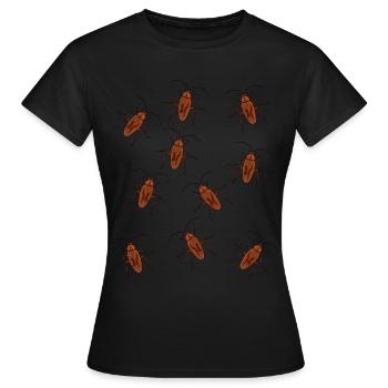 Cafard cafard insecte - T-shirt Femme - noir - Devant - AI Model Female 172 dark (172cm)