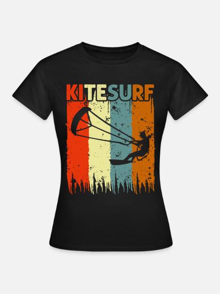 Kitesurf - Frauen T-Shirt - Schwarz