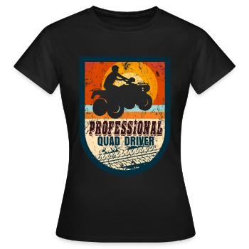 Quad Quad - T-shirt Femme - noir - Devant - AI Model Female 172 dark (172cm)