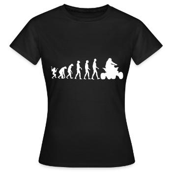 Quad Quad Evolution - T-shirt Femme - noir - Devant - AI Model Female 172 dark (172cm)