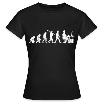 Cadeau Evolution du jeu - T-shirt Femme - noir - Devant - AI Model Female 172 dark (172cm)