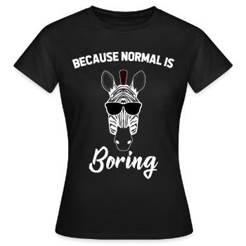 Zèbres zèbres - T-shirt Femme - noir - Devant - AI Model Female 172 dark (172cm)
