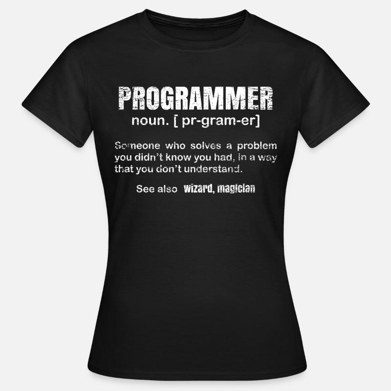 programmeur - T-shirt Femme - noir