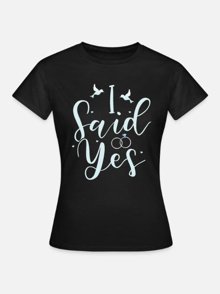 Verlobung - Frauen T-Shirt - Schwarz