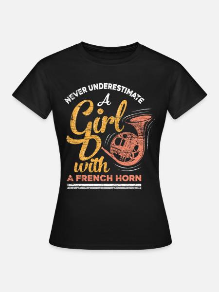 Instrument de cor français - T-shirt Femme - noir