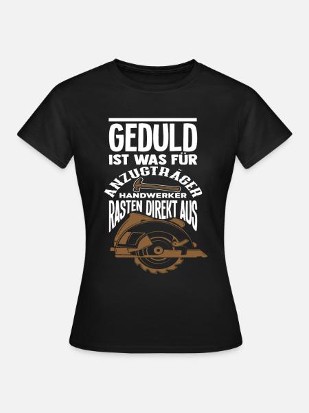 Zimmermann Anzugträger - Frauen T-Shirt - Schwarz