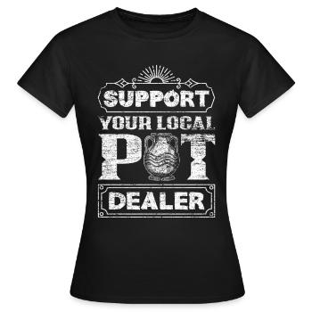 Töpfern - Frauen T-Shirt - Schwarz - Vorne - AI Model Female 172 dark (172cm)