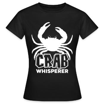 Krabbe - Frauen T-Shirt - Schwarz - Vorne - AI Model Female 172 dark (172cm)