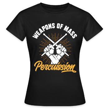 Drum drum - Women's T-Shirt - black - Front - AI Model Female 172 dark (172cm)