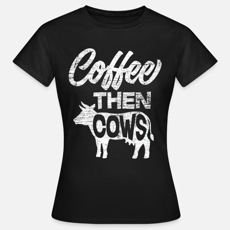 mucca - Maglietta da donna - nero