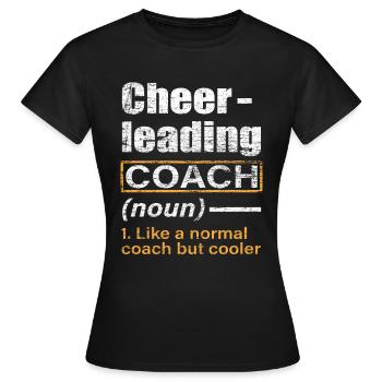Cheerleader - Frauen T-Shirt - Schwarz - Vorne - AI Model Female 172 dark (172cm)