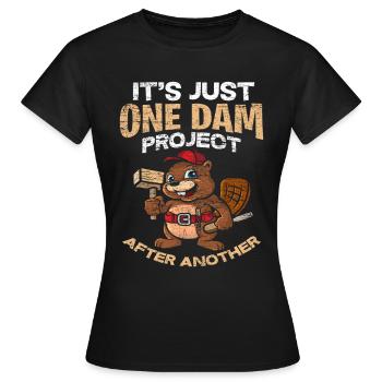 Biber - Frauen T-Shirt - Schwarz - Vorne - AI Model Female 172 dark (172cm)