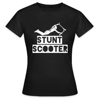 Stunt scooter street style kickboard stunt scooter - T-shirt Femme - noir - Devant - AI Model Female 172 dark (172cm)