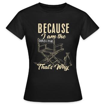 Film Filmemacher - Frauen T-Shirt - Schwarz - Vorne - AI Model Female 172 dark (172cm)