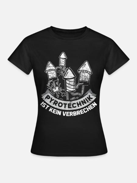 Pyrotechnik Verbrechen - Frauen T-Shirt - Schwarz