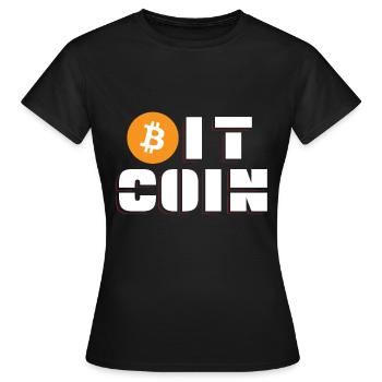 Bitcoin - T-shirt Femme - noir - Devant - AI Model Female 172 dark (172cm)