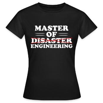 Master en ingénierie - T-shirt Femme - noir - Devant - AI Model Female 172 dark (172cm)