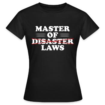 Master of laws Student Abschluss Universität - Frauen T-Shirt - Schwarz - Vorne - AI Model Female 172 dark (172cm)