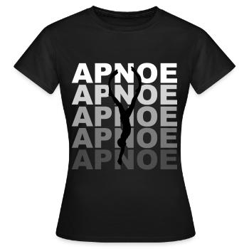 Apnoe Taucher Apnoetauchen Apnoe Taucherin - Frauen T-Shirt - Schwarz - Vorne - AI Model Female 172 dark (172cm)