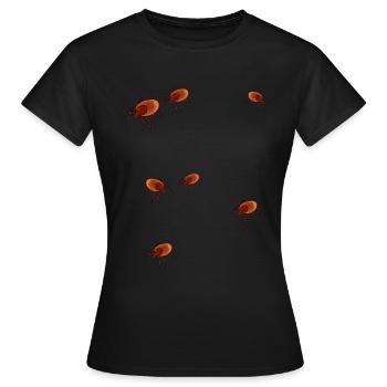 Zecke Zecken Blutsauger Sommer Ungeziefer Blut - Frauen T-Shirt - Schwarz - Vorne - AI Model Female 172 dark (172cm)