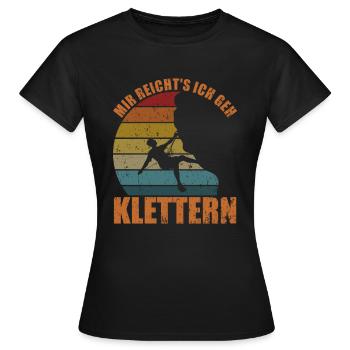 J’en ai marre de grimper - T-shirt Femme - noir - Devant - AI Model Female 172 dark (172cm)