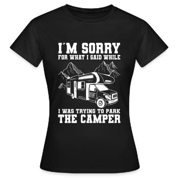 Feu de camp - T-shirt Femme - noir - Devant - AI Model Female 172 dark (172cm)