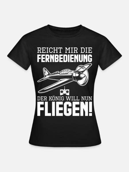 Modellflug Modellbau Modellfliegen - Frauen T-Shirt - Schwarz