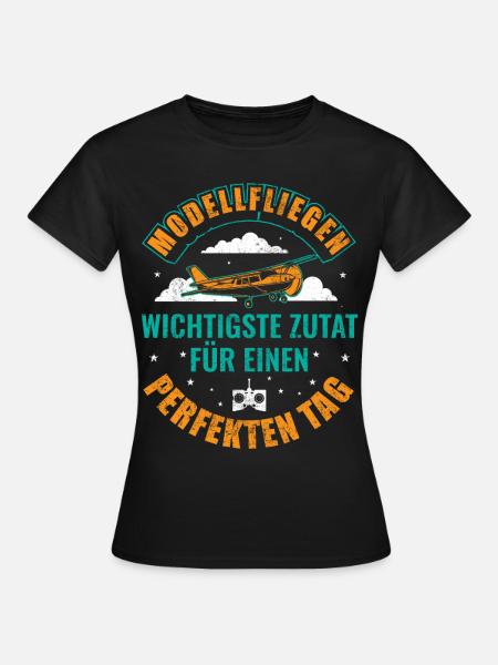 Modellfliegen - Frauen T-Shirt - Schwarz