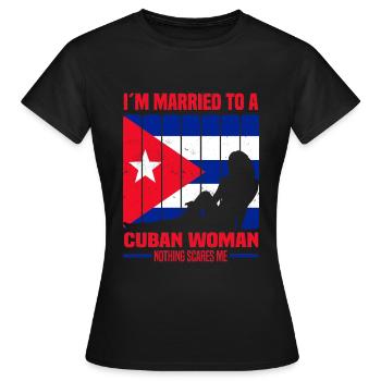 Cuba - T-shirt Femme - noir - Devant - AI Model Female 172 dark (172cm)