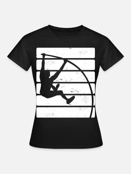 Stabhochspringer - Frauen T-Shirt - Schwarz