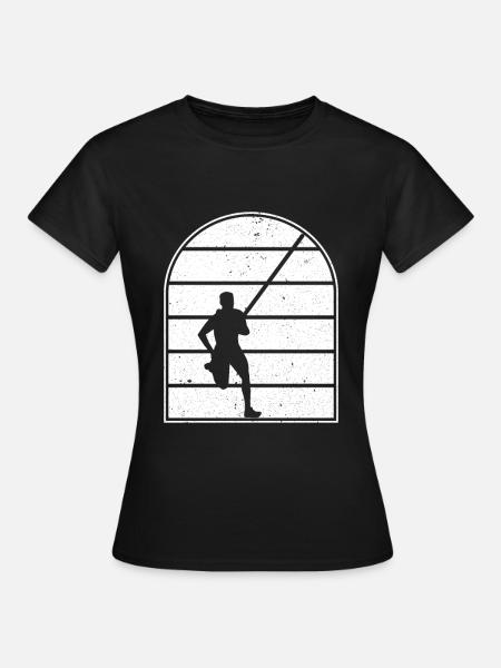 Stabhochsprung - Frauen T-Shirt - Schwarz
