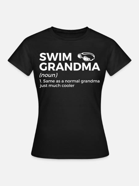 Schwimmer Schwimmen Spruch - Frauen T-Shirt - Schwarz