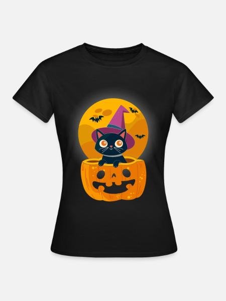 Halloween Kostüm Kinder - Frauen T-Shirt - Schwarz