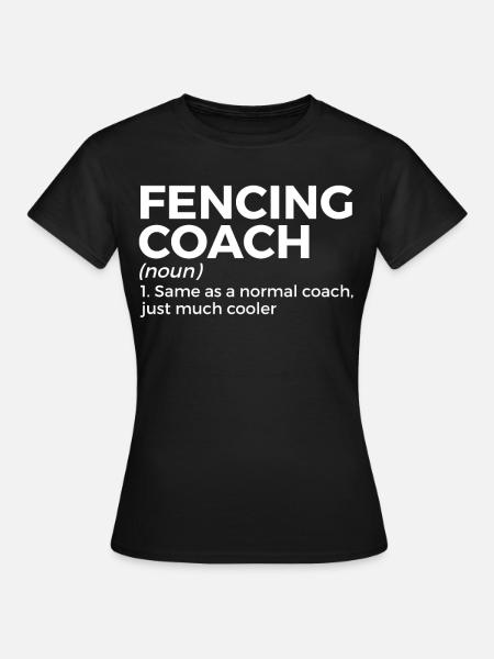 Fechten Degen Fechtduell Geschenkidee - Frauen T-Shirt - Schwarz