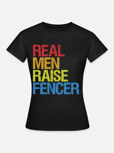 Fechten Degen Fechtduell Geschenkidee - Frauen T-Shirt - Schwarz