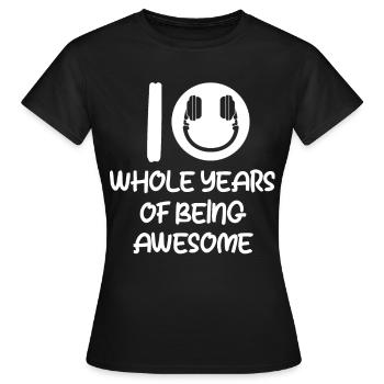 DJ Auftritt Auflegen - Frauen T-Shirt - Schwarz - Vorne - AI Model Female 172 dark (172cm)