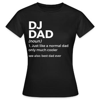 DJ Auftritt Auflegen - Frauen T-Shirt - Schwarz - Vorne - AI Model Female 172 dark (172cm)