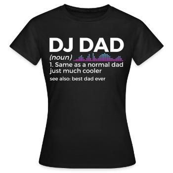 DJ Auftritt Auflegen - Frauen T-Shirt - Schwarz - Vorne - AI Model Female 172 dark (172cm)