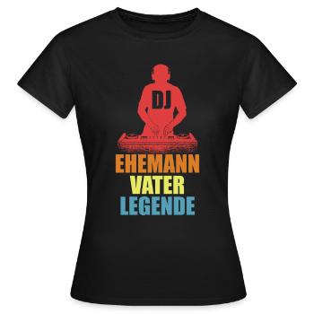 DJ Auftritt Auflegen - Frauen T-Shirt - Schwarz - Vorne - AI Model Female 172 dark (172cm)