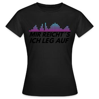 DJ Auftritt Auflegen - Frauen T-Shirt - Schwarz - Vorne - AI Model Female 172 dark (172cm)