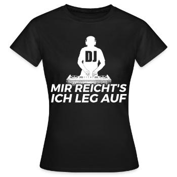 DJ Auftritt Auflegen - Frauen T-Shirt - Schwarz - Vorne - AI Model Female 172 dark (172cm)