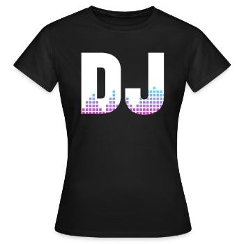 DJ Auftritt Auflegen - Frauen T-Shirt - Schwarz - Vorne - AI Model Female 172 dark (172cm)