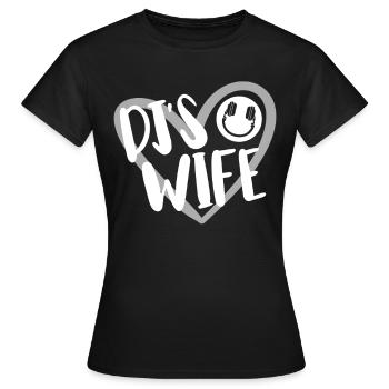 DJ Auftritt Auflegen - Frauen T-Shirt - Schwarz - Vorne - AI Model Female 172 dark (172cm)