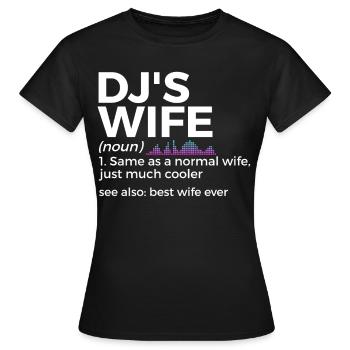 DJ Auftritt Auflegen - Frauen T-Shirt - Schwarz - Vorne - AI Model Female 172 dark (172cm)