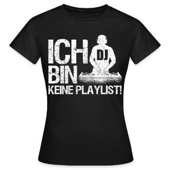 DJ Auftritt Auflegen - Frauen T-Shirt - Schwarz - Vorne - AI Model Female 172 dark (172cm)