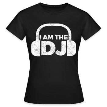 DJ Auftritt Auflegen - Frauen T-Shirt - Schwarz - Vorne - AI Model Female 172 dark (172cm)