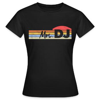 DJ Auftritt Auflegen - Frauen T-Shirt - Schwarz - Vorne - AI Model Female 172 dark (172cm)